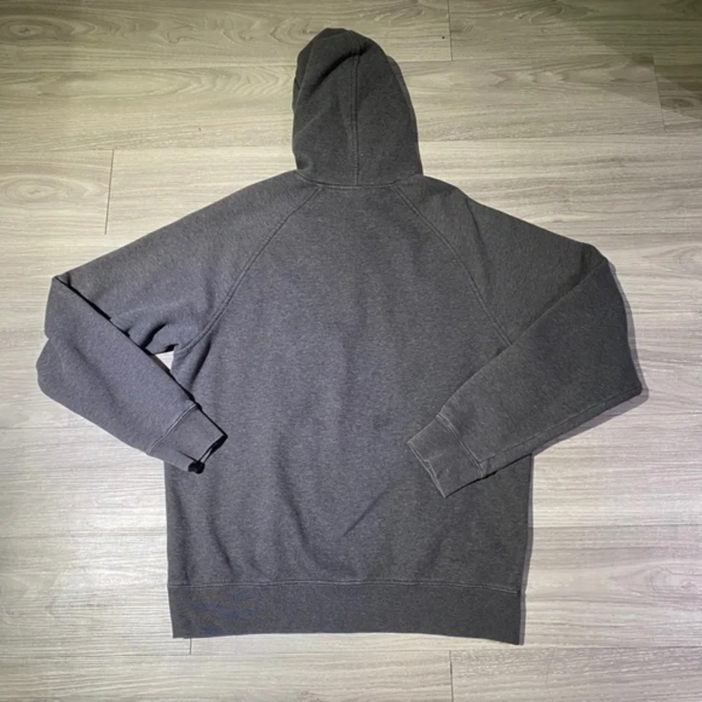 Vintage Y2K Nike Mini Swoosh Pullover Hoodie Size M Gray cropped faded Men's Tra